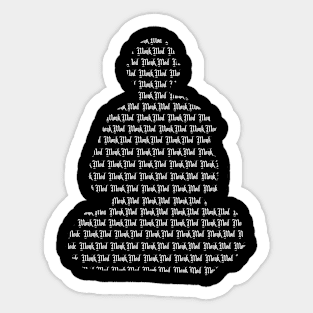 Monk Mode Sticker